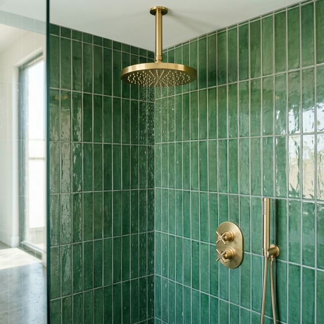 Spa Walk-In Shower & Textured Tile