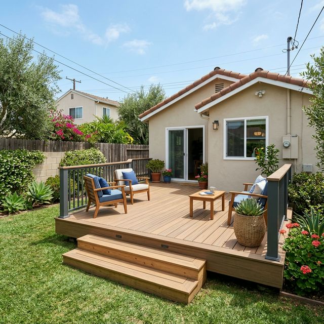 High-Quality Residential Deck in Los Angeles