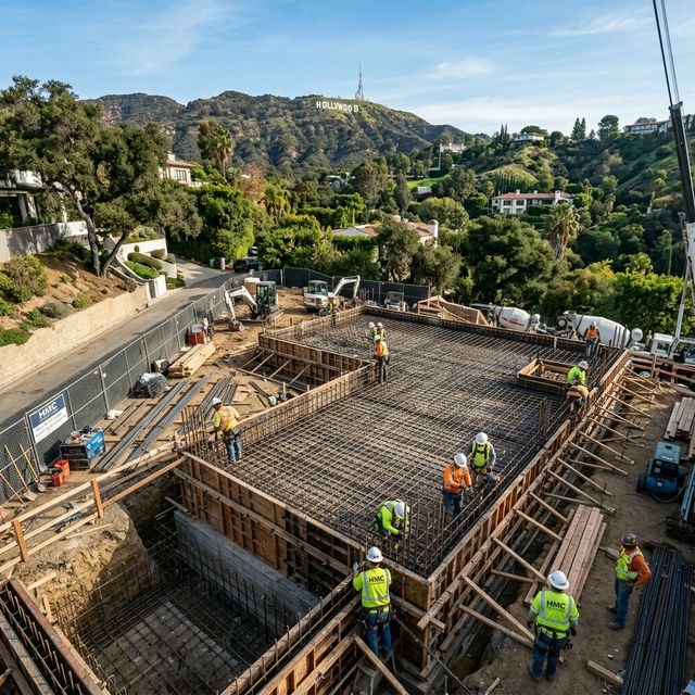 New Concrete Foundation Construction