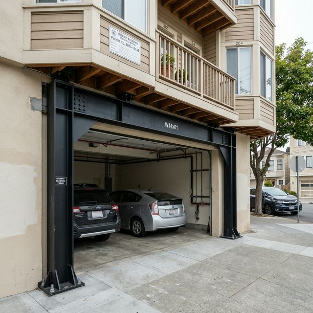 Soft-Story Retrofit with Steel Moment Frame