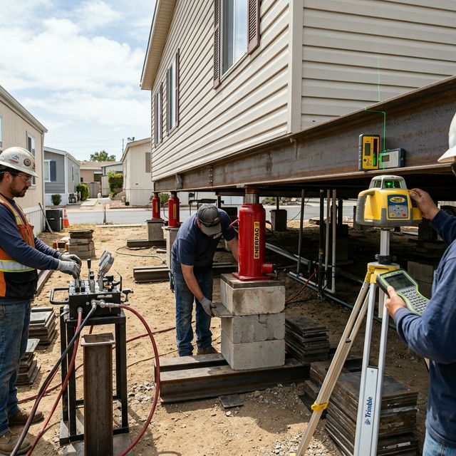 Mobile Home Leveling and Support